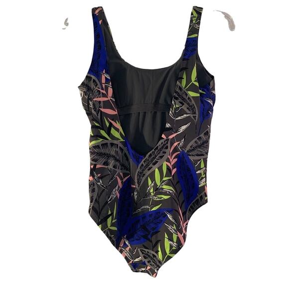ATHLETA Women’s Midnight Palm Scoop One Piece Swimsuit / Size: Small - Picture 2 of 12